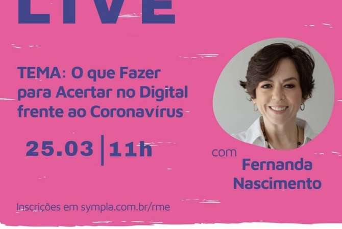 Confira como foi a live sobre negócios no mundo digital, com Fernanda Nascimento